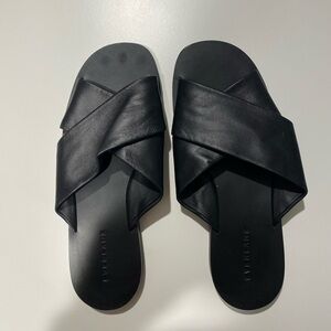 Everlane leather slides